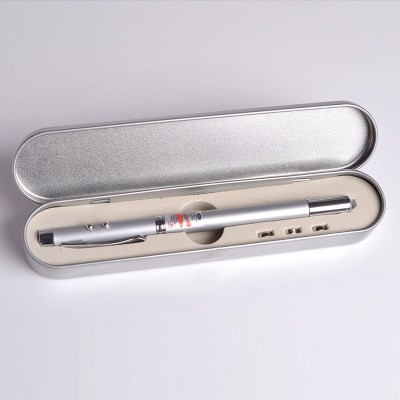 wholesale light gift metal pen set with tin box